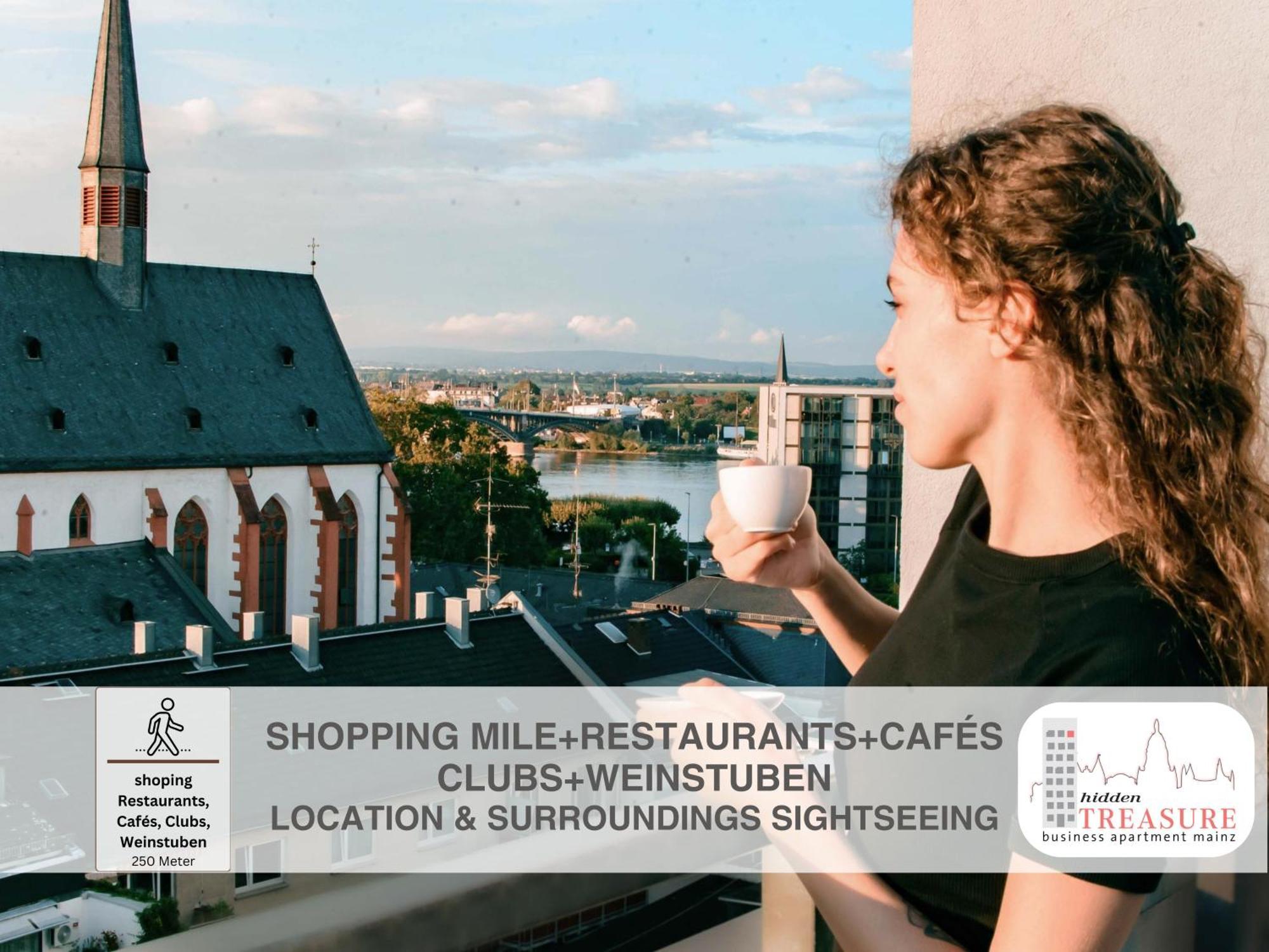 Hidden Treasure Business Apartment Mainz - Fantastic Rhine View In Center Of Mainz Old Town Eksteriør bilde